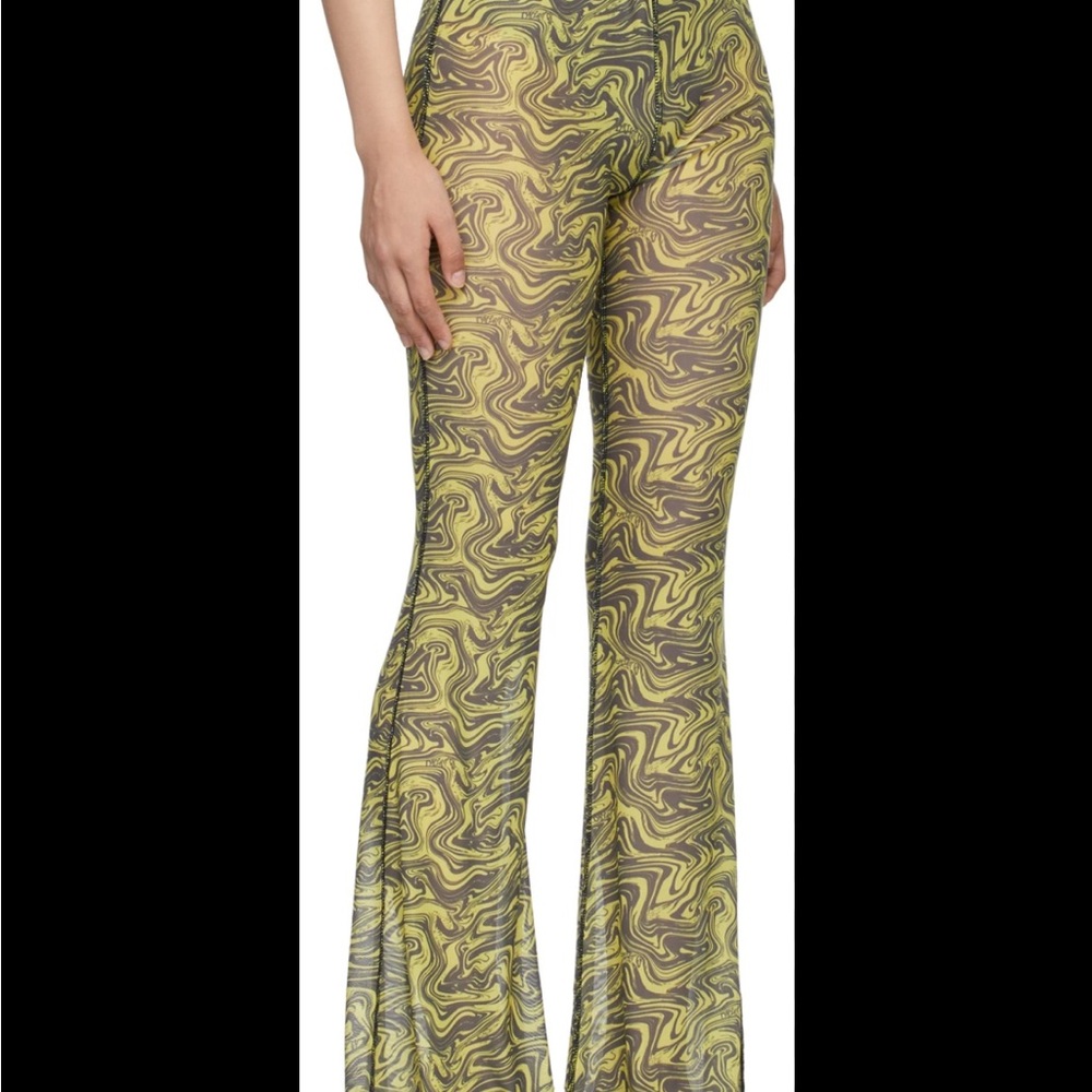 OMIGHTY SSENSE Exclusive Yellow Mesh Lava Trousers